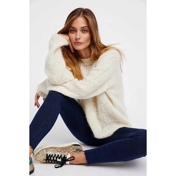 Free People Easy Goes It Denim Legging in Dark Denim - sz 31 - Picture 3 of 4